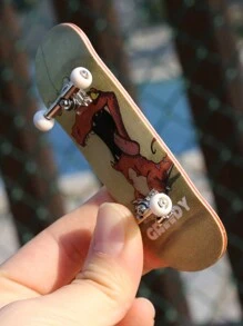 1 件手指滑板 Diy 滑板公園科技零件甲板特技專業滑板金屬支架軸承輪桌面玩具數位甲板 5 層木質