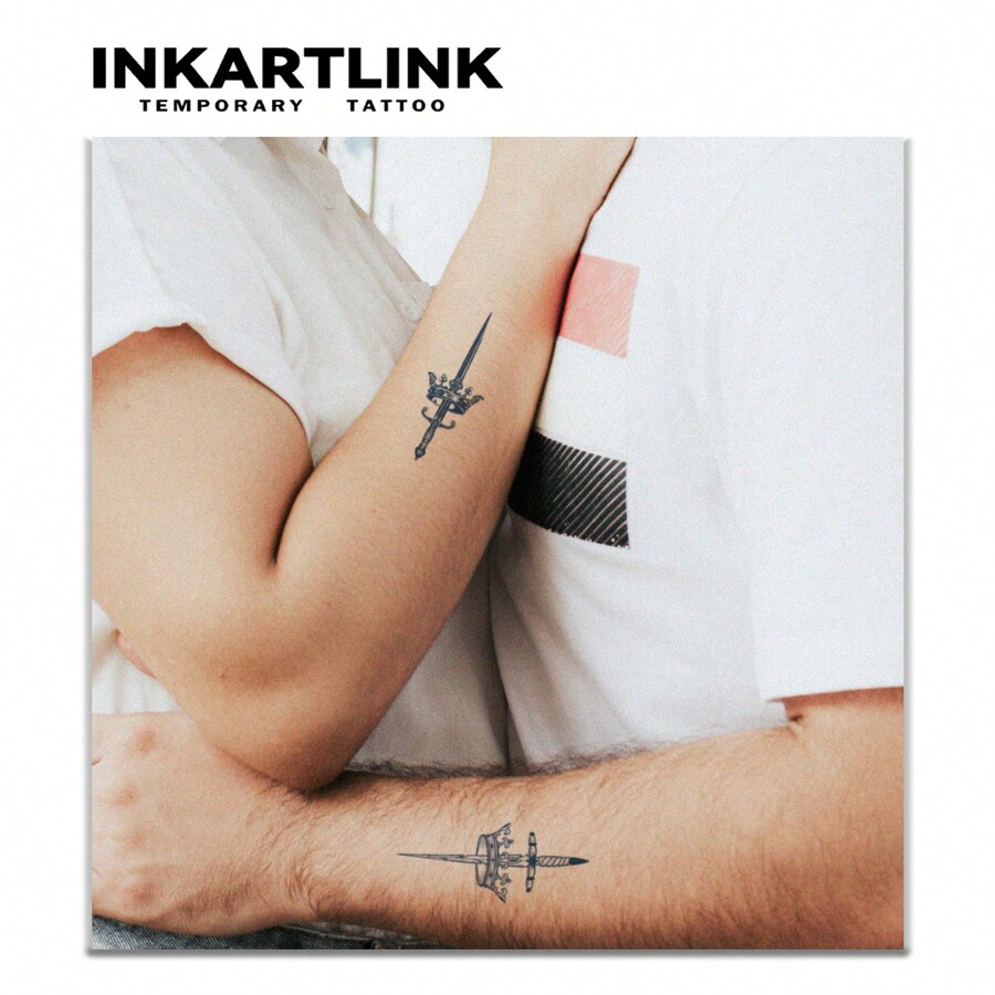 Inkartlink SwordShaped Herbal Juice Tattoo Sticker 5x14cm, 1pc Magic