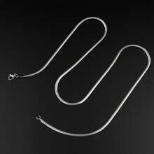 Chain Necklaces - 銀色 - 查看 10