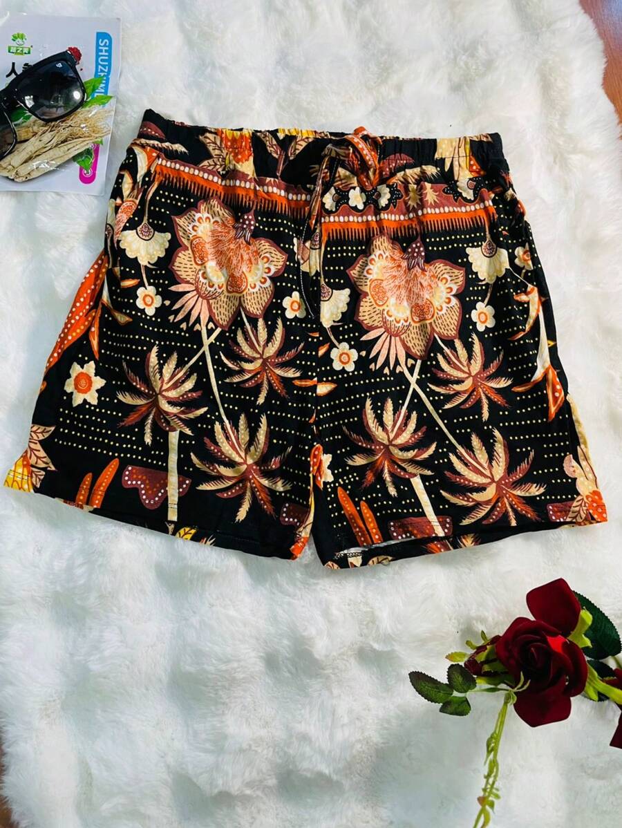 Belala Moda Short novo com bolso com elastano - Laranja - Visão 1