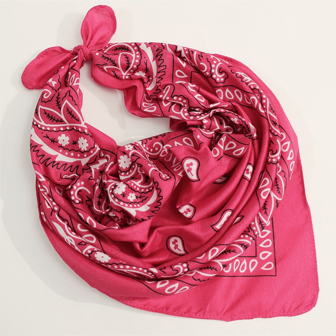 Pañuelo de mujer con estampado floral de estilo bohemio, apropiado para uso diario