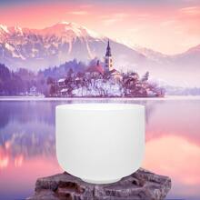 TOPFUND 432Hz C Note Crystal Singing Bowl 10 Inch For Sound Healing With Heavy Duty Carrying Case And Singing Bowl Mallets - White - View 7