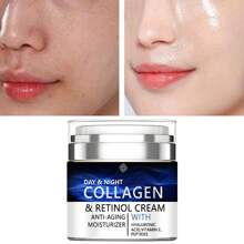 Collagen Cream For Face With Retinol And Hyaluronic Acid, Day And Night &  Skincare Facial Moisturizer