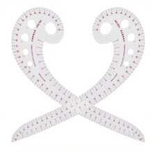 1pc Multifunctional Soft Plastic Comma-Shaped Curve Ruler Scale Sewing Tool Curve Patchwork Ruler Quilting Thread Crochet Curve Ruler