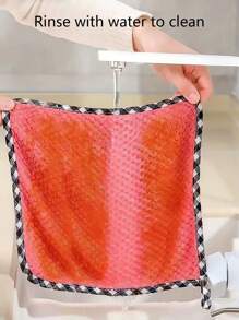 2入組/6入組隨機多功能清潔布,適用於汽車、碗盤、廚房、桌子,不沾油污,吸收厚實強勁 - 彩色 - 查看 8