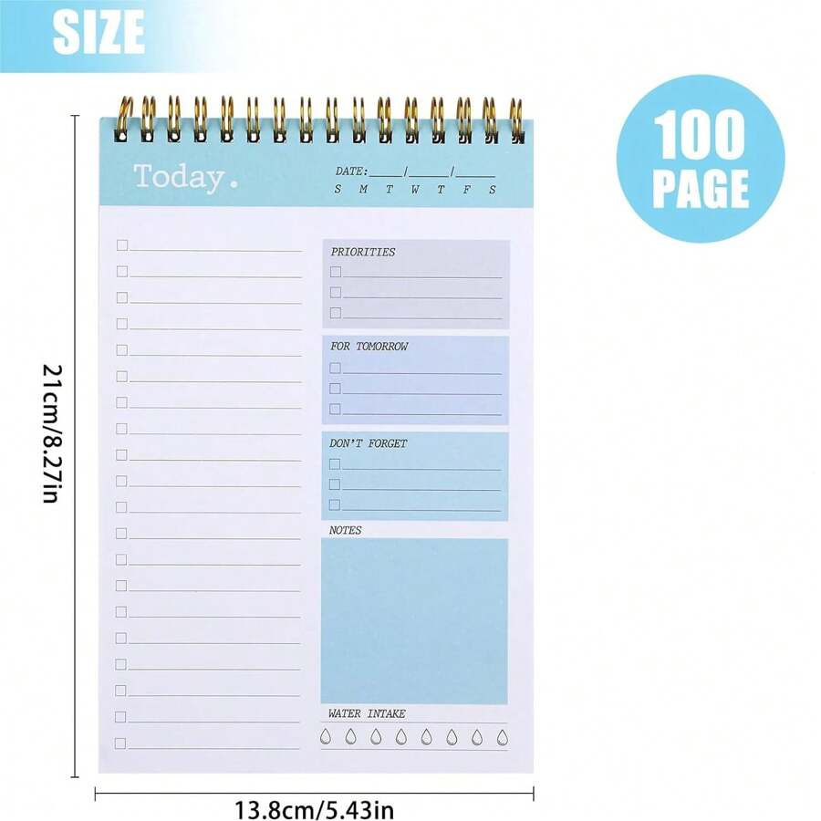 Pulto To Do Liste Karteikarten - 50 Blatt Aufgabenplaner 7,5x12,5cm