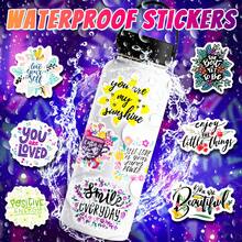 50 cái/gói Hoa & Tiếng Anh Động cơ thúc đẩy Không thấm nước PP Hình dán Đối với Đồ trang trí Của Bình nước , Ván trượt , Máy tính xách tay , Cốc , Vali , Tạp chí , Chất liệu , - Nhiều màu - Xem 8