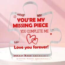 1入love You Forever紀念品,適用於女士或男士,生日紀念日情人節婚禮禮物,適用於夫妻男女朋友姐妹和摯友,亞克力裝飾招牌/牌匾,表達愛意 - 彩色 - 查看 1