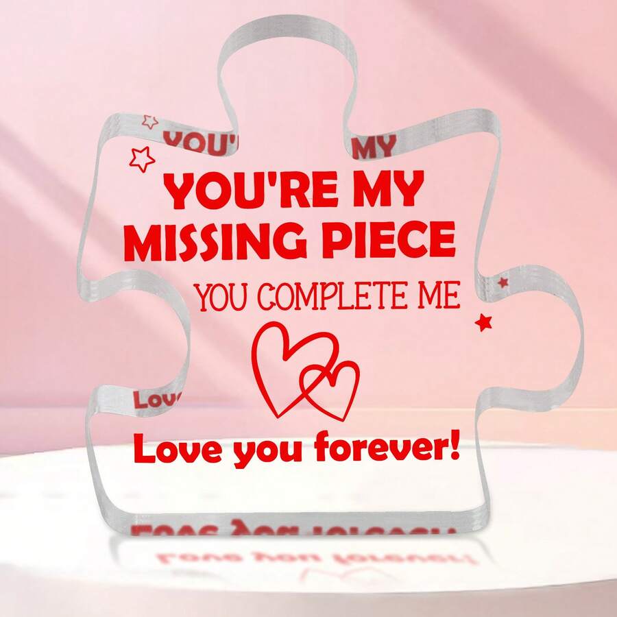 1入love You Forever紀念品,適用於女士或男士,生日紀念日情人節婚禮禮物,適用於夫妻男女朋友姐妹和摯友,亞克力裝飾招牌/牌匾,表達愛意 - 彩色 - 查看 1