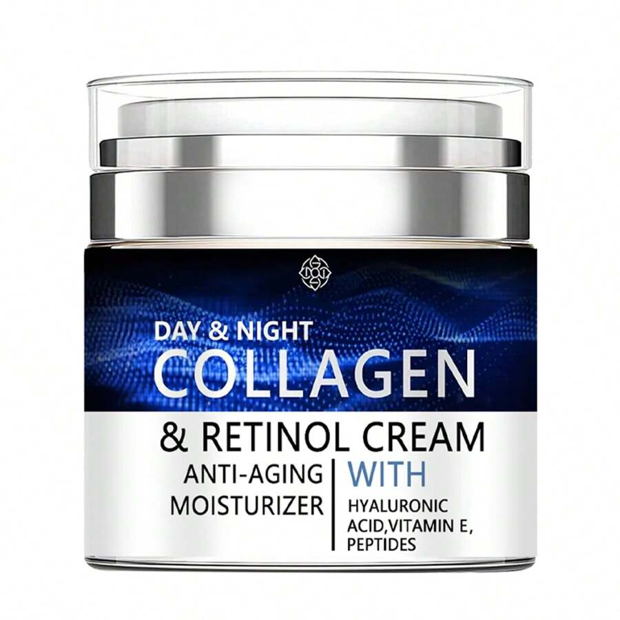 Collagen Cream For Face With Retinol And Hyaluronic Acid, Day And Night &  Skincare Facial Moisturizer