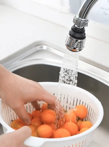 1 Pieza Extensor Universal De Grifo A Prueba De Salpicaduras, Dispositivo Ahorrador De Agua Para Cocina, Filtro Aireador Giratorio De 360 ​​grados, Diseño De Alcachofa De Ducha Ahorrador De Agua Y Aumentador De Presión, Fácil De Limpiar Y Ahorrar Agua, Accesorio De Cocina Y Baño