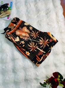 Belala Moda Short novo com bolso com elastano - Laranja - Visão 3