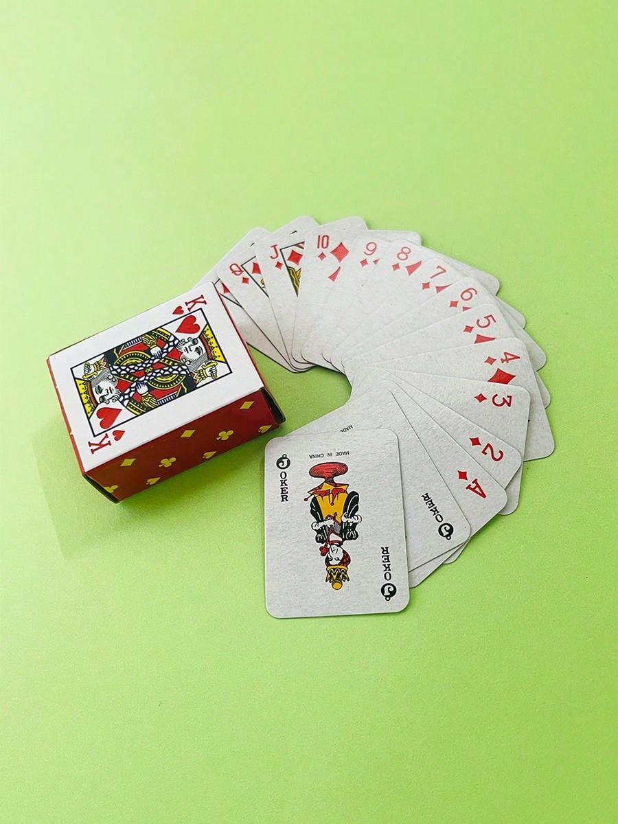 2 Sets Of Cute Mini Playing Cards, Creative Holiday Gifts, Small