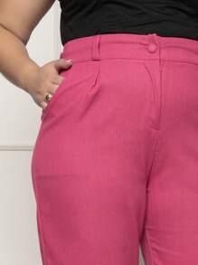 Plus Size Pants - Màu Hồng Tươi - Xem 3