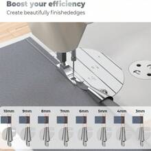 4 Pcs Sewing Rolled Hemmer Foot Rolled Hem Hammer Foot For Sewing Machine, Rolls Hemming Attachement Rolled Seam Presser Foot, Sewing Accessories & Tools