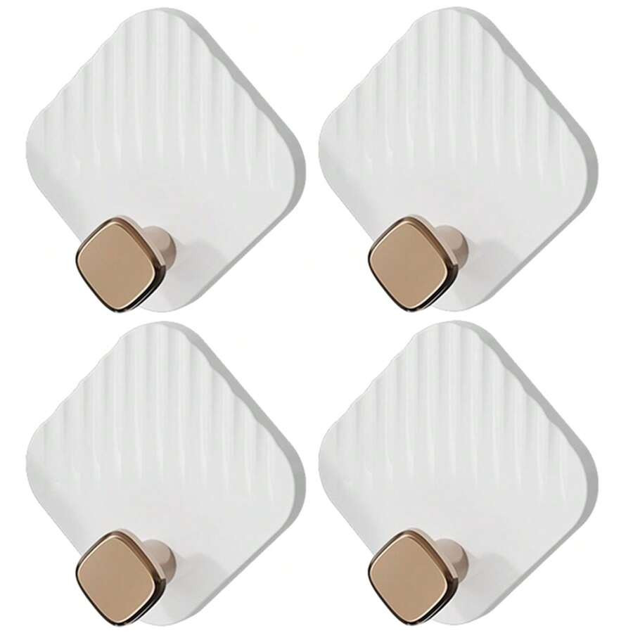 4 pcs abs wall hooks waterproof self adhesive hooks wall hooks