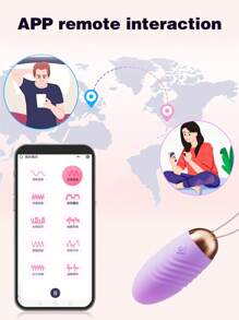 Vibrador Con Aplicación De Juguete Sexual, Vibrador De Dildo Con Control Remoto Inalámbrico Para Mujer, Bolas De Vibración Para Uso Vaginal Y Huevos Silicona De Salto