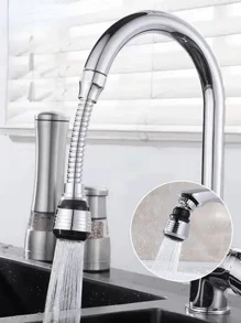 1 Pieza Extensor Universal De Grifo A Prueba De Salpicaduras, Dispositivo Ahorrador De Agua Para Cocina, Filtro Aireador Giratorio De 360 ​​grados, Diseño De Alcachofa De Ducha Ahorrador De Agua Y Aumentador De Presión, Fácil De Limpiar Y Ahorrar Agua, Accesorio De Cocina Y Baño