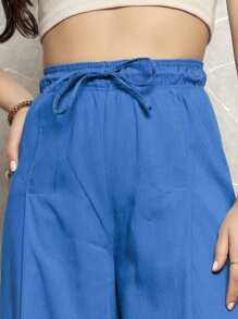 Women Jeans - 寶藍色 - 查看 5