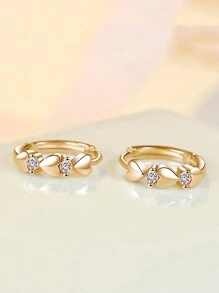 1 Paar Elegante Creolen Mit Zirkonia Für Teenager Zur Täglichen Dekoration Als Partyschmuck Und Geburtstagsgeschenk