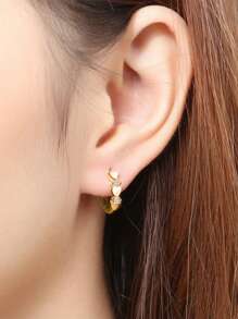1 Paar Elegante Creolen Mit Zirkonia Für Teenager Zur Täglichen Dekoration Als Partyschmuck Und Geburtstagsgeschenk