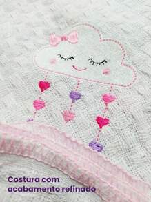 Baby Swaddling Blankets - Nuvem Rosa - Xem 5