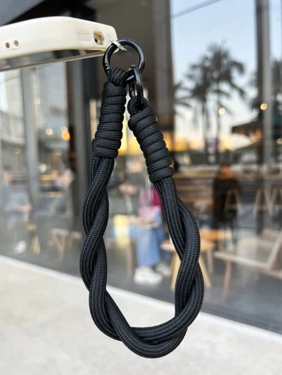 Estuche de teléfono de nailon con correa de mano, cordón antiperditada, muñequera portátil, llavero, auriculares y colgante de disco USB, mismo estilo que los regalos de celebridades de internet para madre, familia, amigos, cumpleaños, festivos, accesorio para teléfono, cadena de teléfono