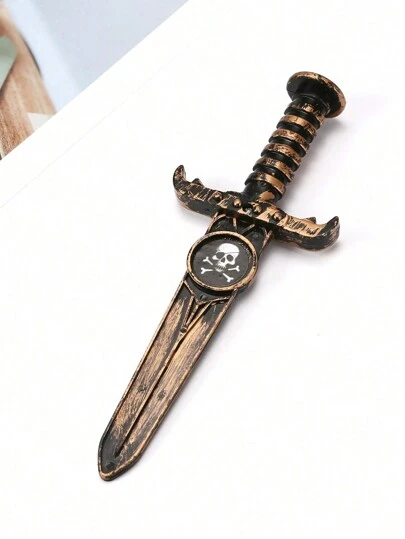 Unisex Bronze-Colored Plastic Dagger/Pirate Weapon Prop For Dance Party/Cos/Performance/Everyday Use
