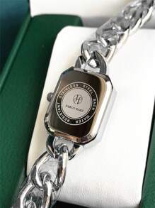 Pablo Raez 1pc Silver Elegant Women Jewelry Watch Summer Accessories Stainless Steel Bracelets Chain Vintage Quartz Lady Watch Female Fashion Simple White Face With Diamond Display Solid Metal Bracelet Luxury Quartz Dress Wristwatch With Blue Time-Adjuster Nice Teacher Gifts Hours For Female Friend Or Family Teenagers Students Lovely Clock Fit For Daily Life/Work/Study Party Decoration Graduation Wedding Birthday Present