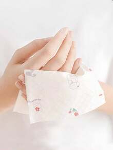 Printed Facial Tissue Paper, 8 Packs Per Lot, Random Colors - Multicolor - View 2