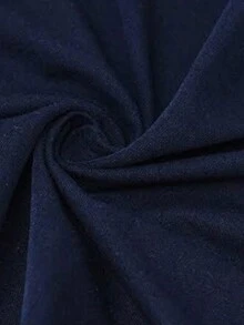 Casual Two Piece Spring Set - Navy Blue - View 3