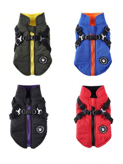 Pet Dog Winter Jacket Coat, Zipper Vest Clothes For Small Medium Large Dogs, Good Quality