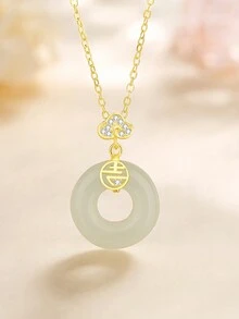 Safety Buckle Necklace, Color: 14k Gold - Yellow Gold - View 3