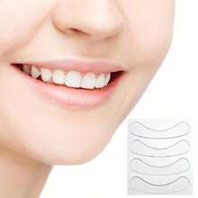 4pcs Transparent Silicone Adhesive Lip And Nose Pads, Reusable - Clear - View 4