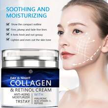 Collagen Cream For Face With Retinol And Hyaluronic Acid, Day And Night &  Skincare Facial Moisturizer