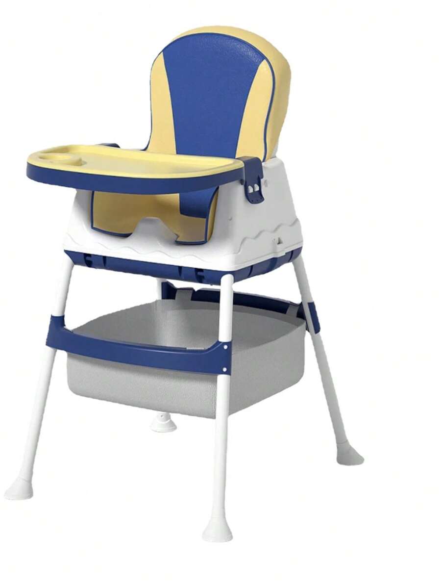 Silla Periquera Convertible 3 en 1 para Bebé - Segura, Multifuncional y Cómoda, con Mesa de Actividades - Ideal para Alimentación y Juego, Diseño Ergonómico y Moderno, Apta desde 6 Meses hasta 6 Años - Color Neutro Adecuado para Niño y Niña - Azul - Ver 1