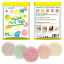 10片/包薰衣草精油足浴泡腾片，适合所有年龄段 - 彩色 - 查看 5