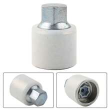 1Pcs  Anti-Theft Tire Wheel Lock Screw Lug Nut Bolt #X Removal Key - Plateado - Ver 2