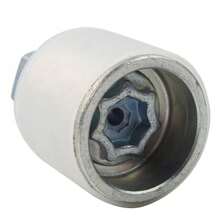 1Pcs  Anti-Theft Tire Wheel Lock Screw Lug Nut Bolt #X Removal Key - Plateado - Ver 4