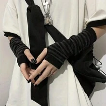 1 paire De À Rayures Gants , À La Mode Dessin Animé À manches longues Gants , Chaud Et Protection Solaire , Peut Être Tous Les Deux Homme Et Femme , Costume Halloween Décorations