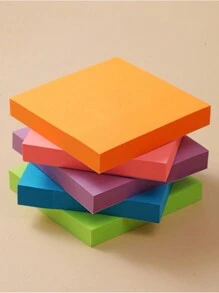 1入組100張固色強黏紙，適用於手帳、Salt系列INS Morandi色便箋備忘錄、裝飾和文具。