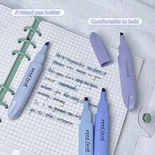 XINBIHE 4入組雙頭漸變螢光筆 // 可愛的螢光筆,適用於學生筆記和手帳 - 漸變藍 - 查看 8