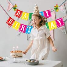 节日生日横幅、墨西哥主题生日快乐横幅、亡灵节装饰、墨西哥狂欢节派对横幅、节日装饰、5月5日派对用品 - 彩色 - 查看 7