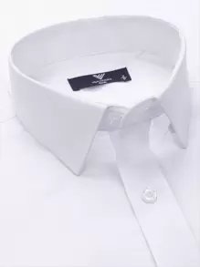 Camisa social masculina - Branco - Visão 7