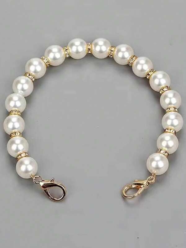 حزام كتف مزخرف بالخرز لتصنيع حقيبة اليد وحقيبة الكتف متعدد الوظائف طول قابل للتعديل