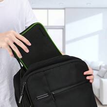 Electronics Organizer Travel, Portable Waterproof Electronic Storage Bag For Small Charging Cord Storage,Charger,Small Electronics For Travel - Black - View 8