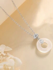 Safety Buckle Necklace, Color: 14k Gold - Yellow Gold - View 5