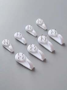 5/10/20/50 Pièces Crochet En Plastique Invisible, Petit Article À Ongles Invisible, Suspension Sans Trace, Kit De Suspendage De Photo Invisible, Crochets Sans Dégât Pour Le Cadre De Photo D'art De Suspension Murale De Gypse Sans Trace De Stuc En Béton