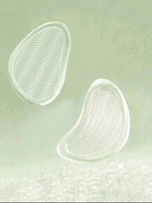 1 Pair Women's Shoe Forefoot Cushion Silicone Non-Slip Pads For High Heel Sandals - Clear - View 6