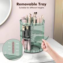 Rotating Makeup Organizer, 360° Spinning Skincare Organizers, Adjustable Layer Cosmetic Storage Lazy Susan Makeup Organizers For Dresser Bathroom, Medium